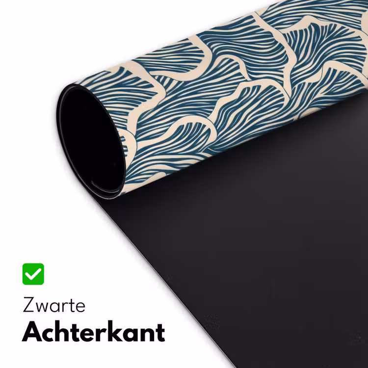 Bureau onderlegger - Organisch - Blauw - Crème - Schelpen — 5