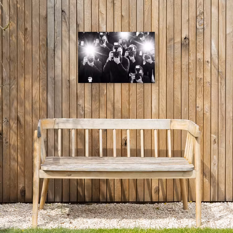 Buiten canvas - Mensen - Camera - Flitslicht - Zwart-wit - Media — 3