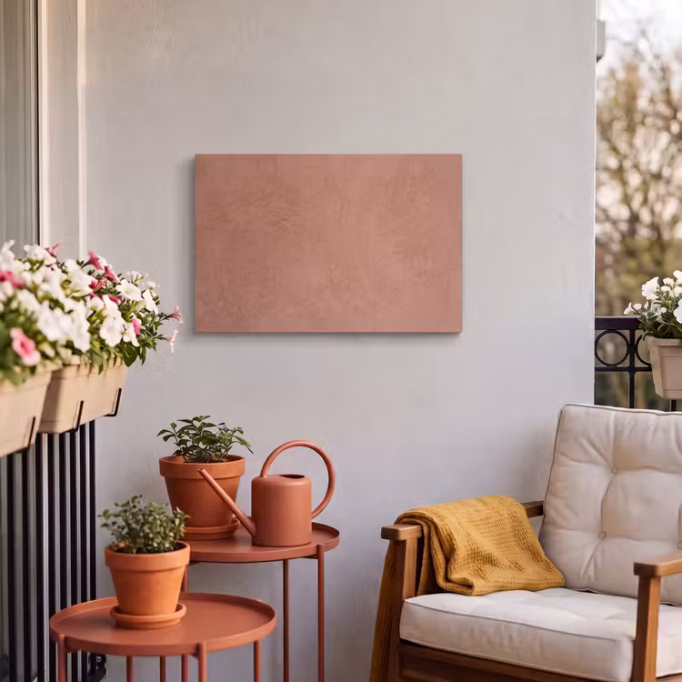 Buiten canvas - Textuur - Roodbruin - Grof - Modern — 4