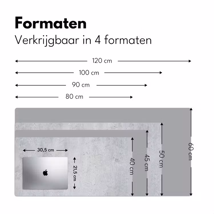 Bureau onderlegger - Beton - Textuur - Achtergrond - Grijs - Industrieel — 8