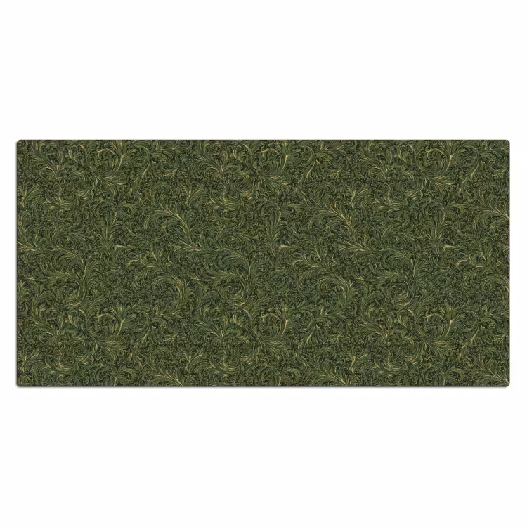 Bureau onderlegger - Donker - Groen - Krullend - Botanisch — 2