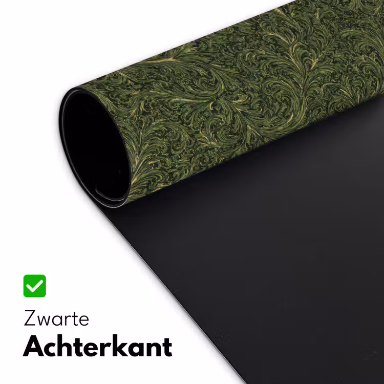 Bureau onderlegger - Donker - Groen - Krullend - Botanisch — 5