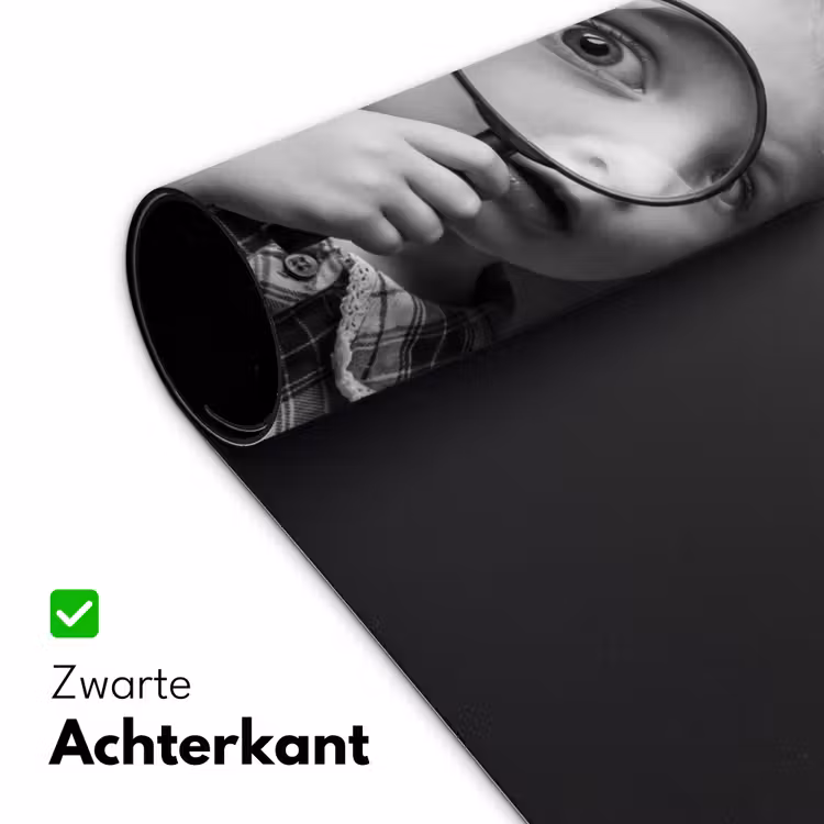 Bureau onderlegger - Kind - Vergrootglas - Portret - Zwart-wit — 5