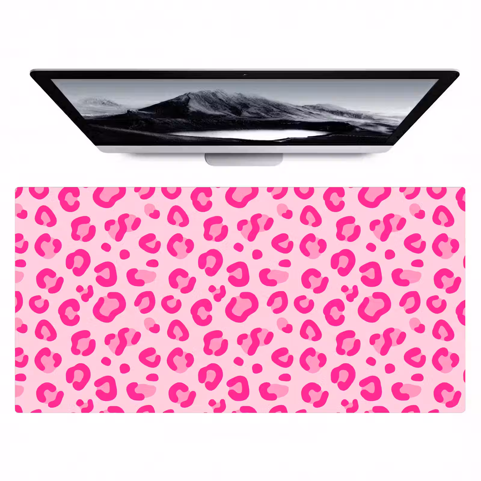 Bureau onderlegger - Dierenprint - Patroon - Abstract - Modern - Roze — 1