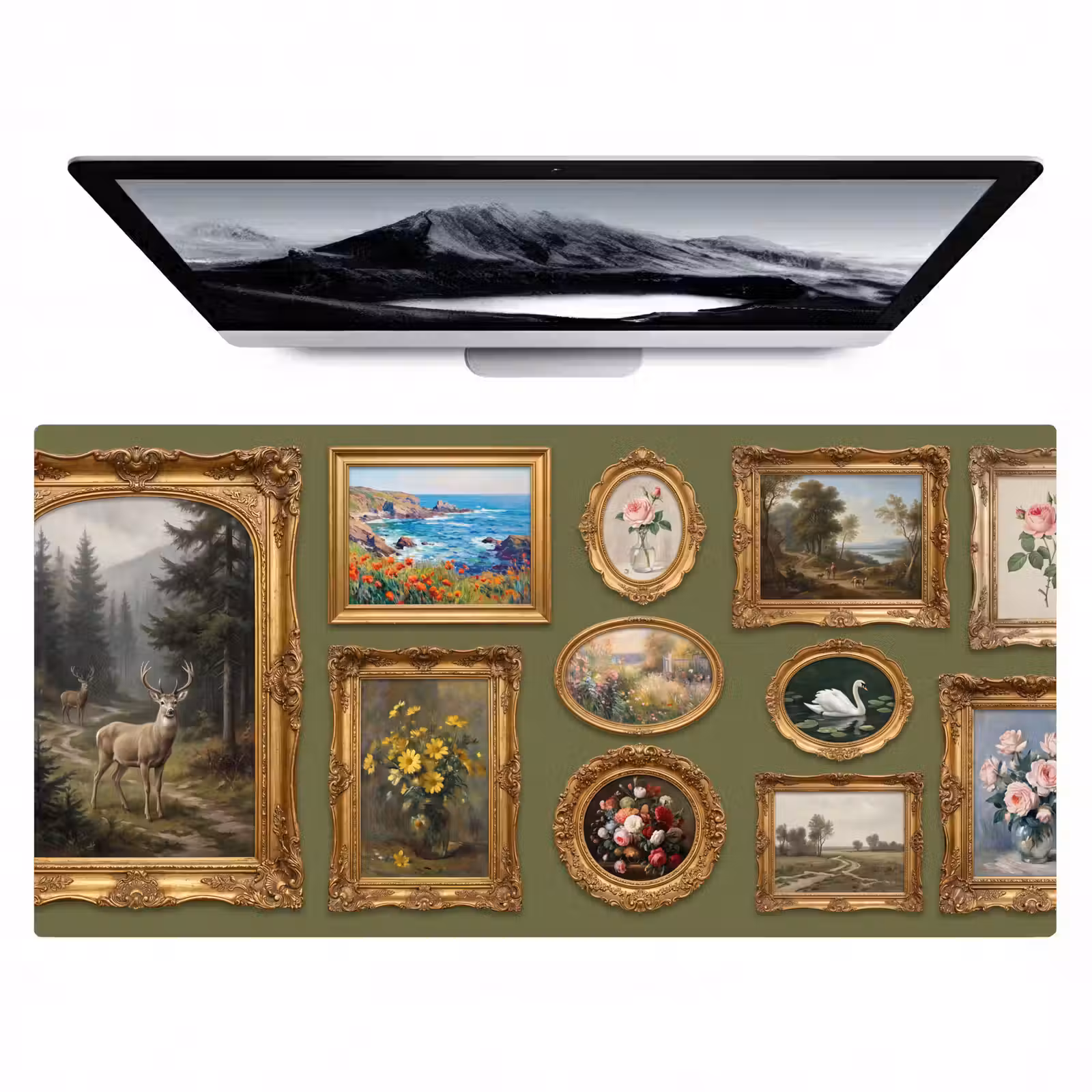 Bureau onderlegger - Hert - Bos - Natuur - Klassiek - Dieren — 1