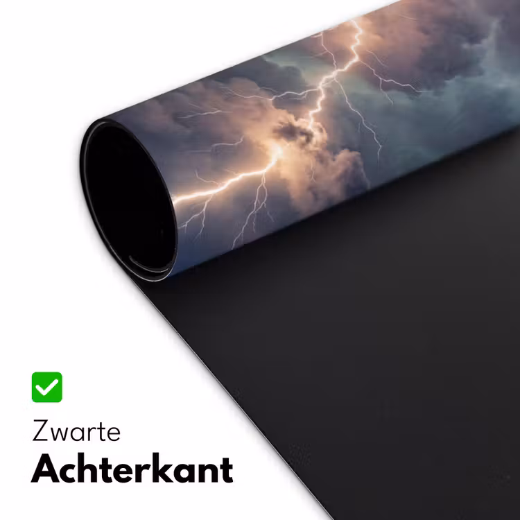 Bureau onderlegger - Bliksem - Storm - Natuur - Donker — 5