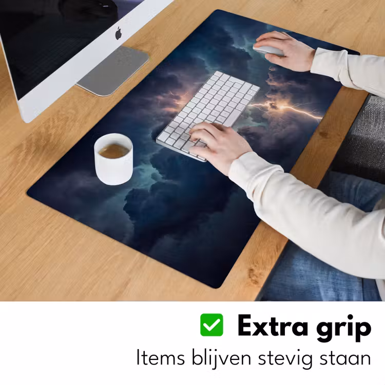 Bureau onderlegger - Bliksem - Storm - Natuur - Donker — 6