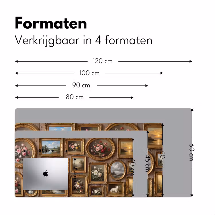 Bureau onderlegger - Bloemen - Rozen - Klassiek - Vaas - Kleurrijk — 8