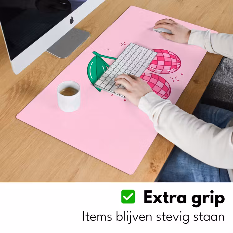 Bureau onderlegger - Decoratie - Disco-bal - Feest - Roze — 6