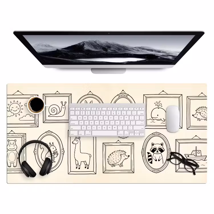 Bureau onderlegger - Dieren - Illustratie - Lijsten - Galerij - Speels — 4