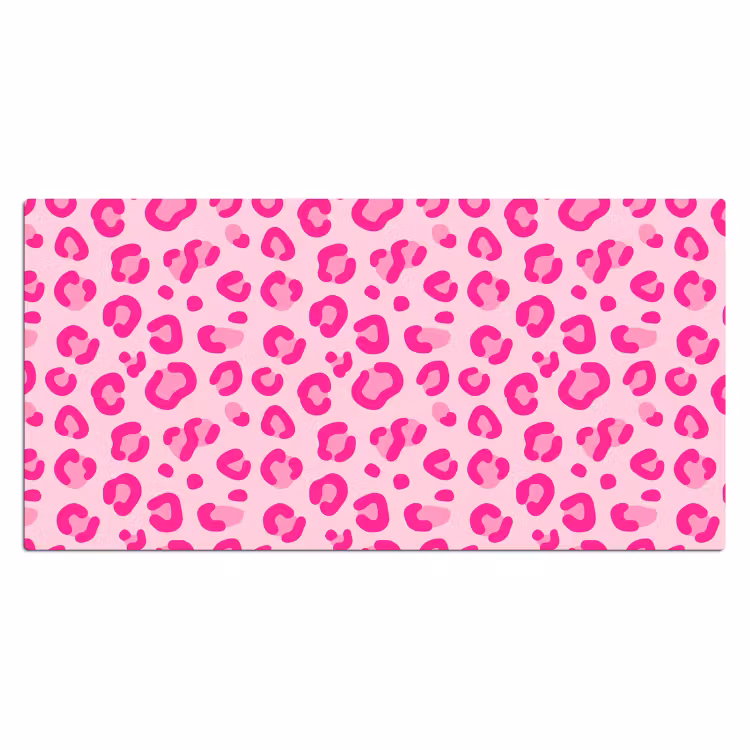 Bureau onderlegger - Dierenprint - Patroon - Abstract - Modern - Roze — 2