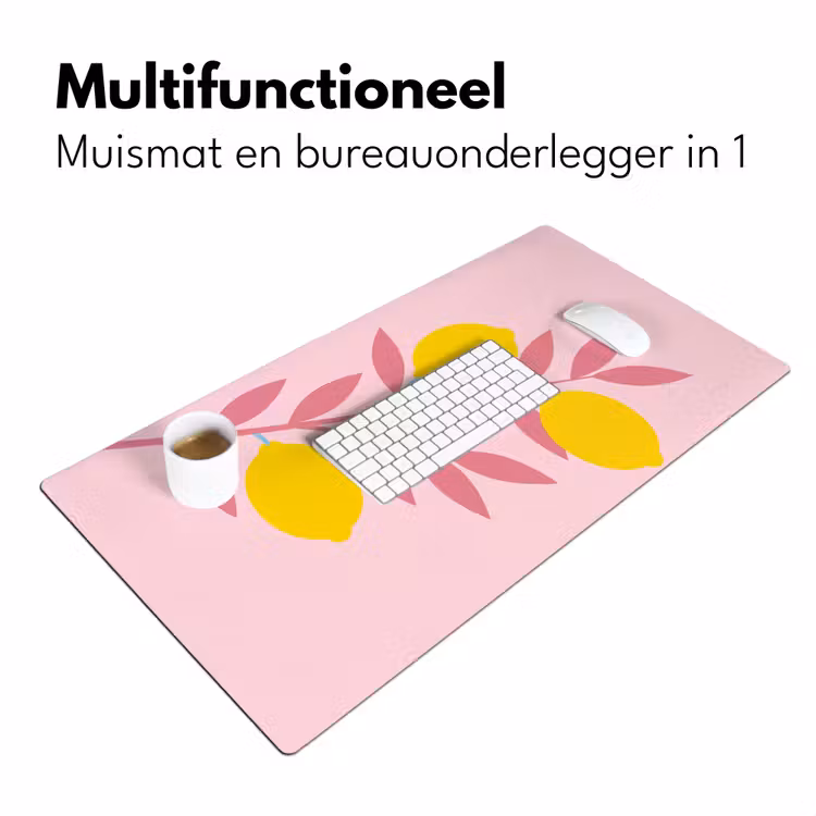 Bureau onderlegger - Fruit - Tak - Natuur - Abstract - Roze — 7