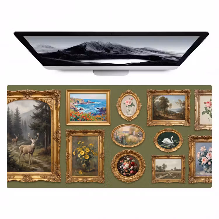 Bureau onderlegger - Hert - Bos - Natuur - Klassiek - Dieren — 1