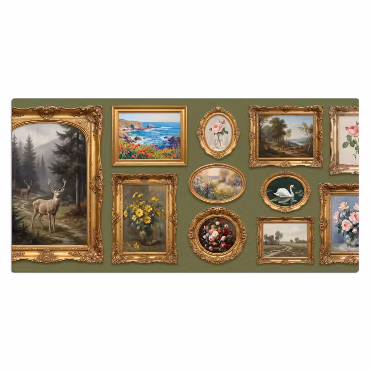 Bureau onderlegger - Hert - Bos - Natuur - Klassiek - Dieren — 2