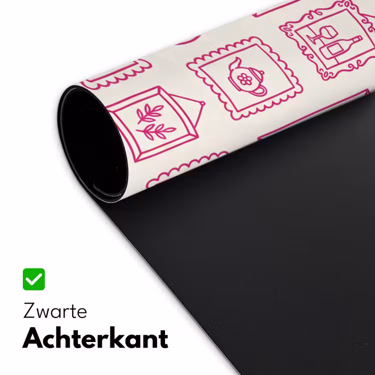 Bureau onderlegger - Illustratie - Collectie - Kunst - Minimalistisch - Roze — 5