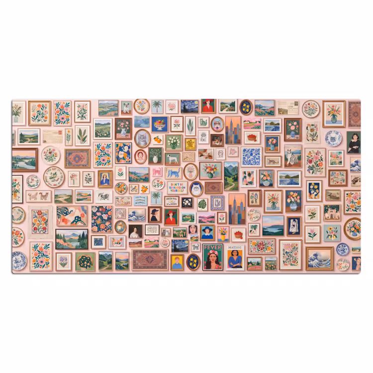 Bureau onderlegger - Kunst - Collectie - Decoratie - Modern - Kleurrijk — 2