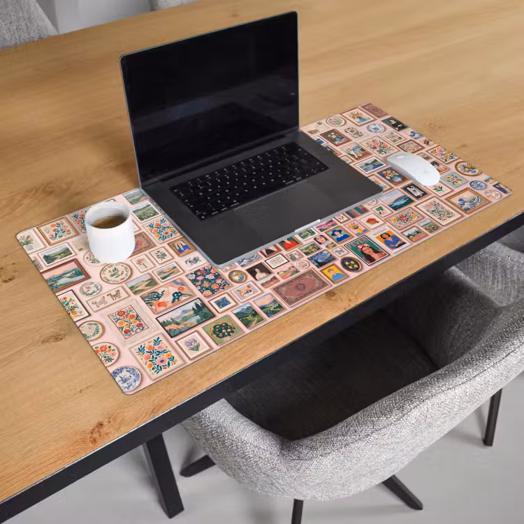 Bureau onderlegger - Kunst - Collectie - Decoratie - Modern - Kleurrijk — 3