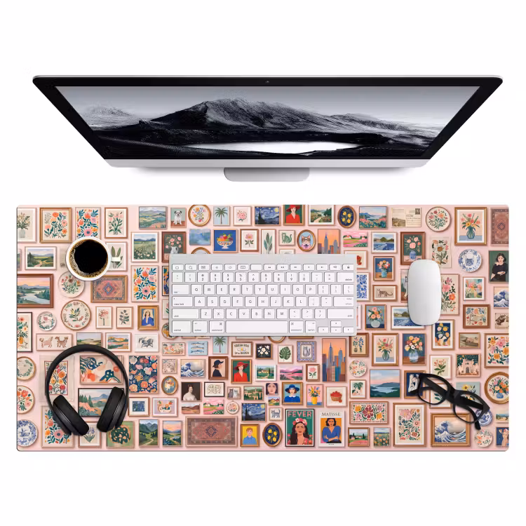 Bureau onderlegger - Kunst - Collectie - Decoratie - Modern - Kleurrijk — 4