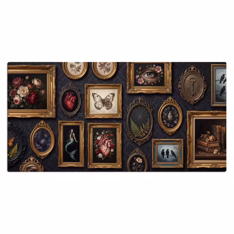 Bureau onderlegger - Kunst - Collectie - Vintage - Klassiek - Donker — 2