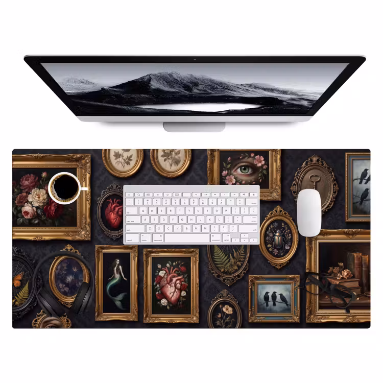 Bureau onderlegger - Kunst - Collectie - Vintage - Klassiek - Donker — 4