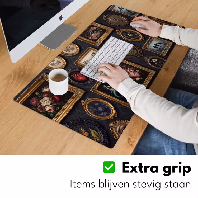 Bureau onderlegger - Kunst - Collectie - Vintage - Klassiek - Donker — 6