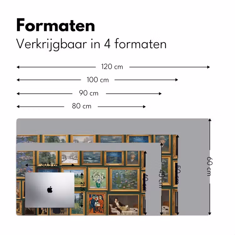Bureau onderlegger - Kunst - Schilderijen - Collectie - Klassiek - Groen — 8