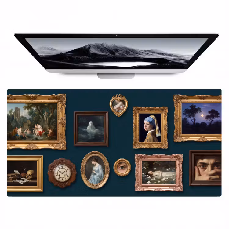 Bureau onderlegger - Kunst - Schilderijen - Decoratie - Klassiek - Groen — 1