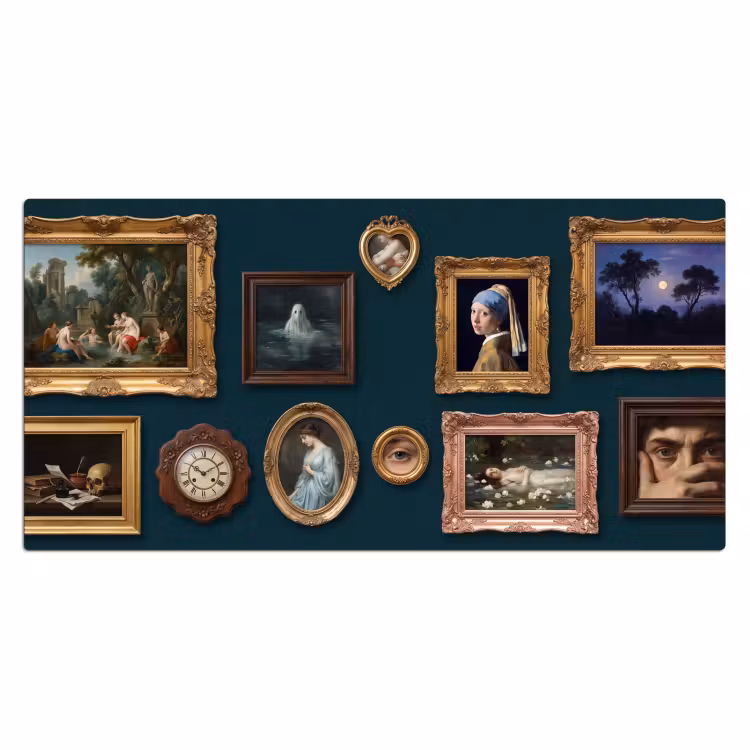Bureau onderlegger - Kunst - Schilderijen - Decoratie - Klassiek - Groen — 2