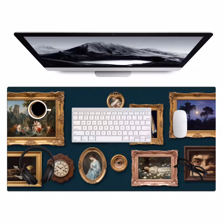 Bureau onderlegger - Kunst - Schilderijen - Decoratie - Klassiek - Groen — 4