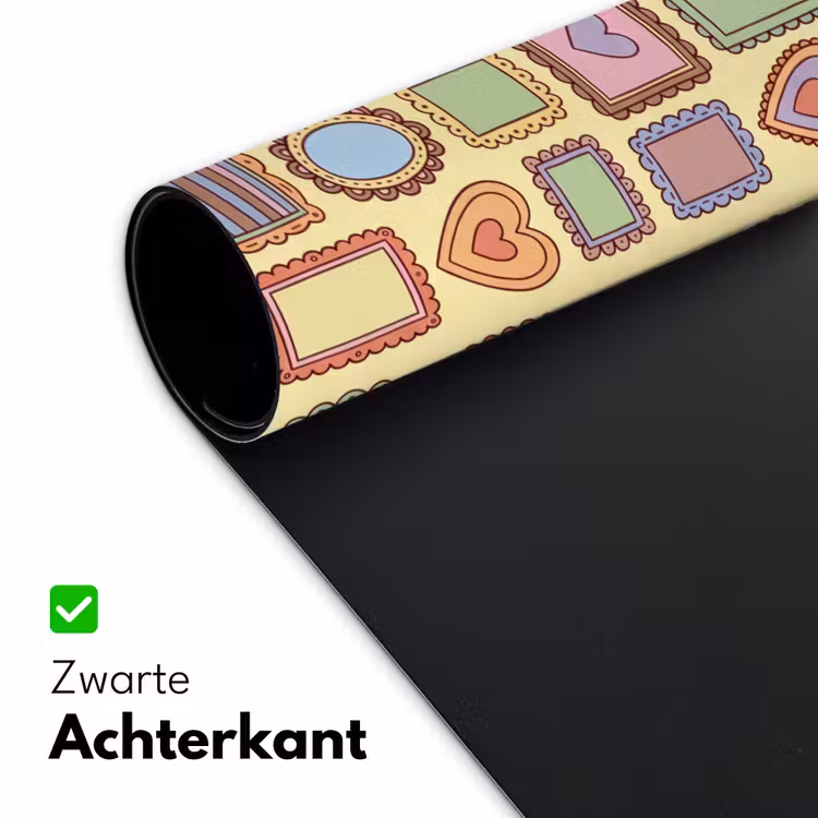 Bureau onderlegger - Lijst - Patroon - Hart - Speels - Kleurrijk — 5