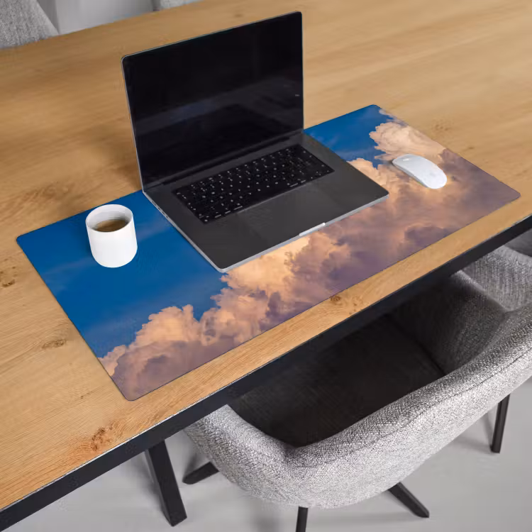 Bureau onderlegger - Maan - Wolken - Natuur - Oranje — 3