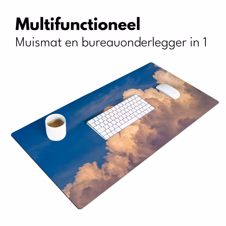 Bureau onderlegger - Maan - Wolken - Natuur - Oranje — 7