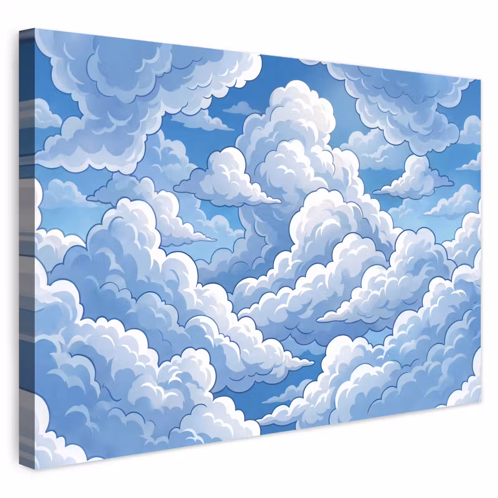 Buiten canvas - Wolken - Hemel - Abstract - Wit — 1
