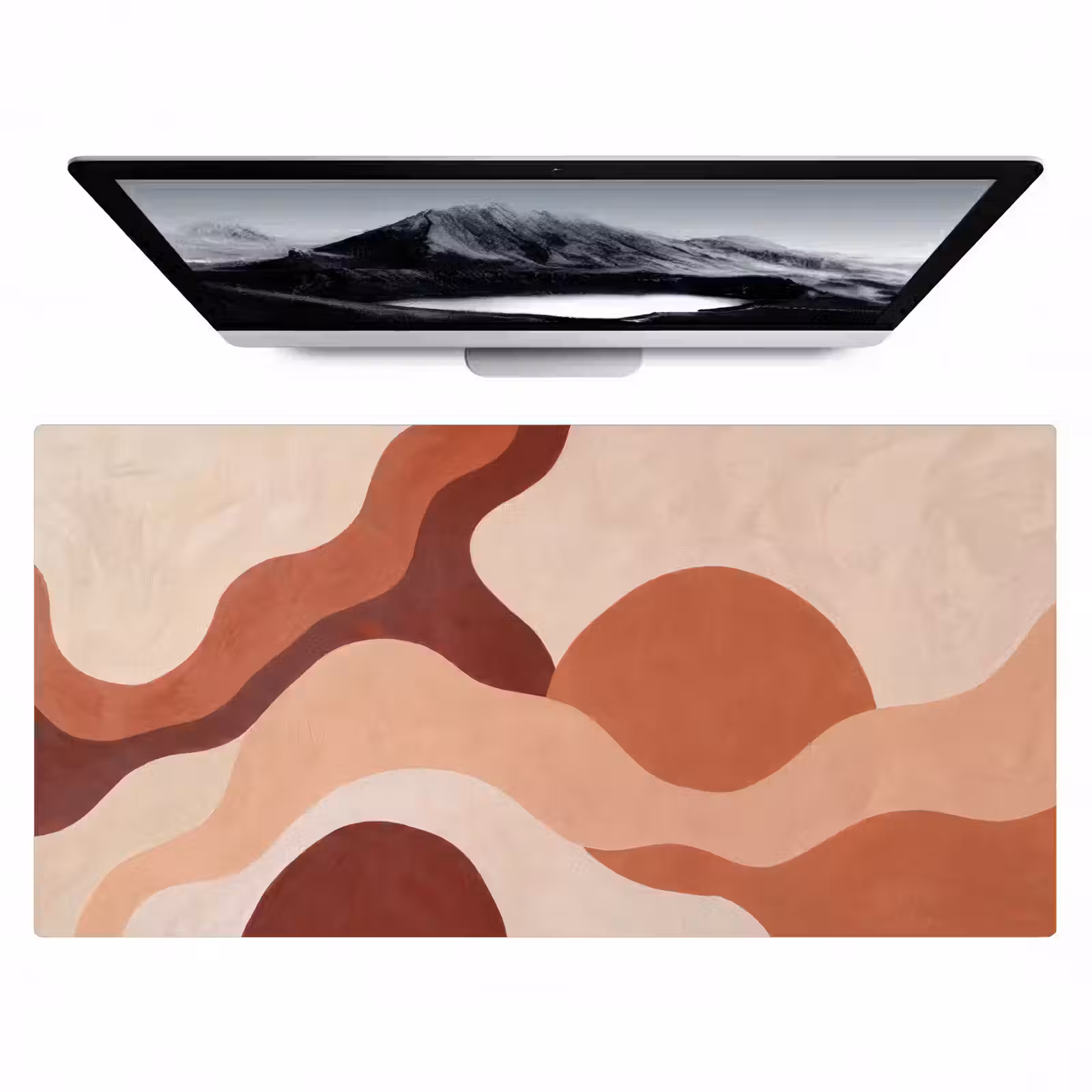 Bureau onderlegger - Abstract - Vormen - Organisch - Aardetinten - Modern — 1