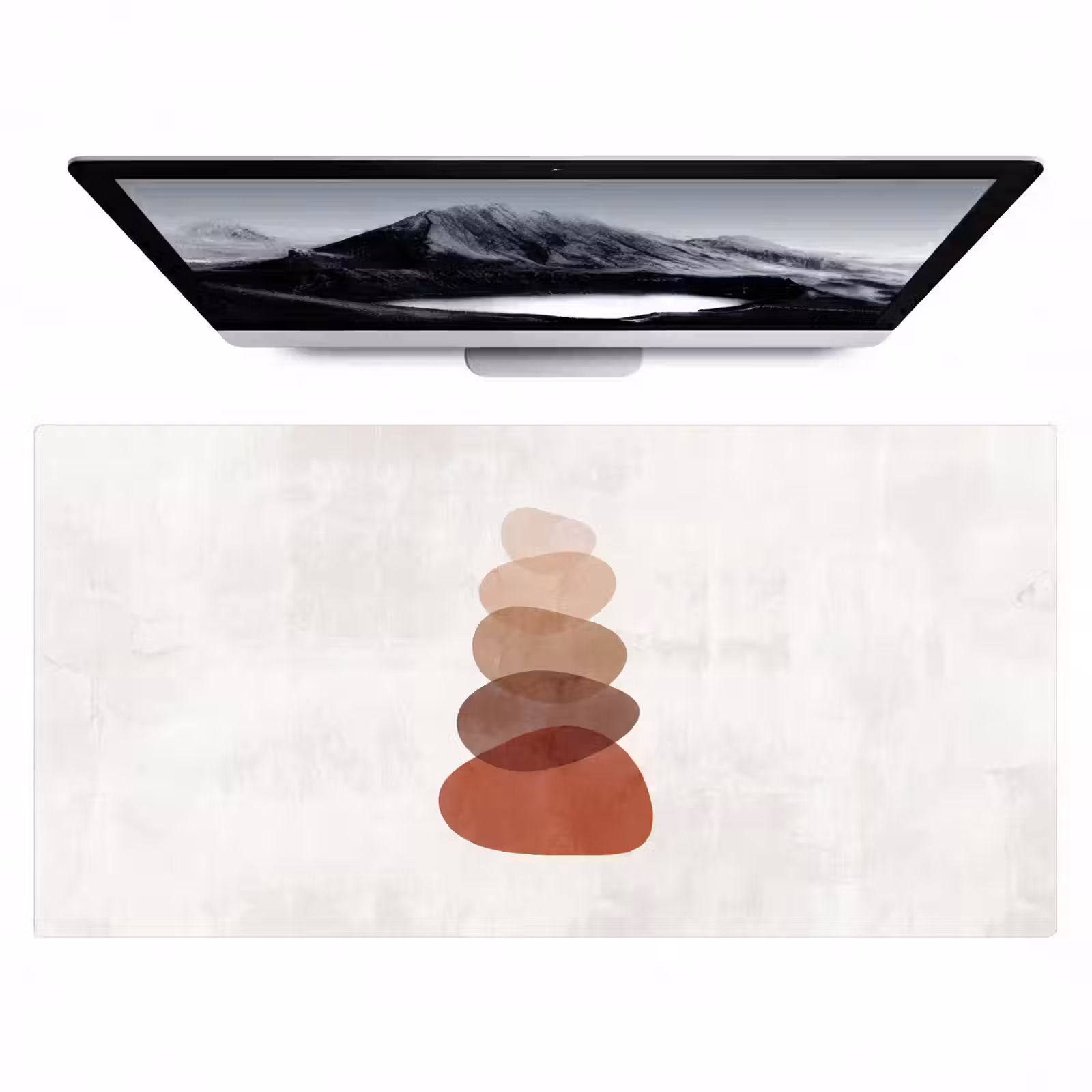 Bureau onderlegger - Abstractie - Gestapeld - Balans - Modern - Aardetinten — 1