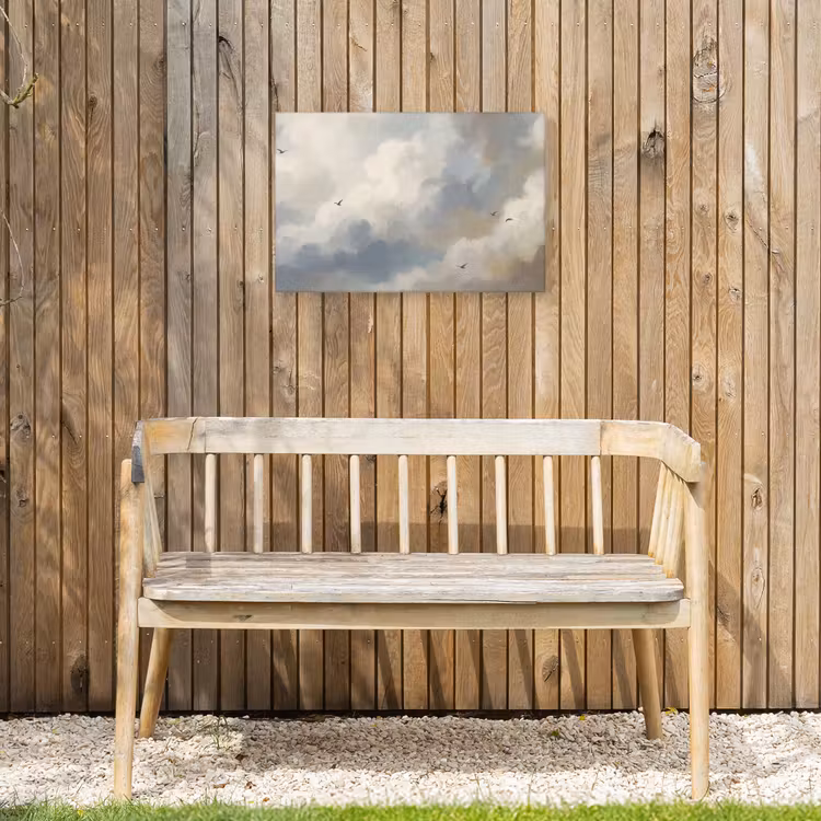 Buiten canvas - Vogel - Wolken - Natuur - Modern - Grijs — 3