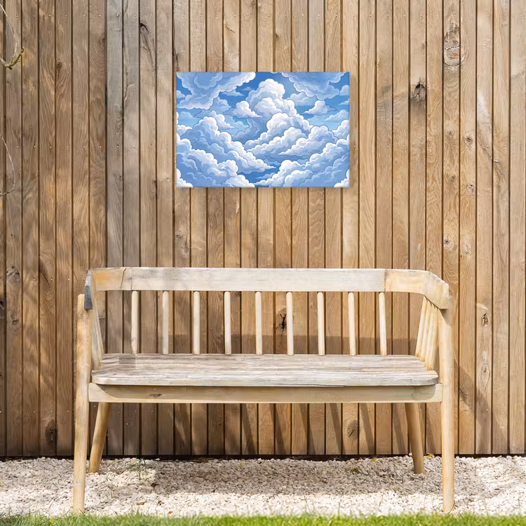 Buiten canvas - Wolken - Hemel - Abstract - Wit — 3