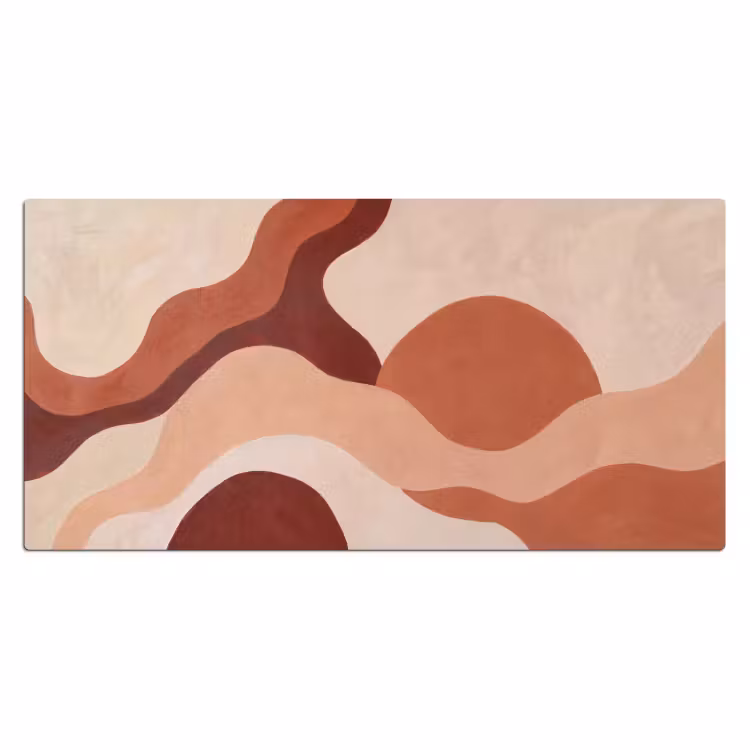 Bureau onderlegger - Abstract - Vormen - Organisch - Aardetinten - Modern — 2