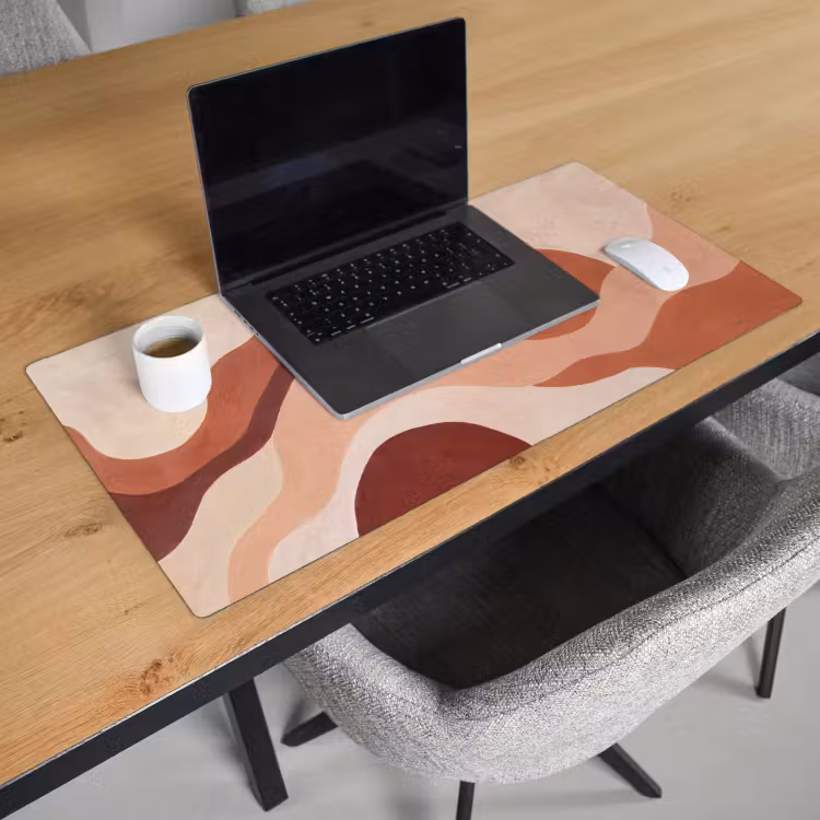Bureau onderlegger - Abstract - Vormen - Organisch - Aardetinten - Modern — 3
