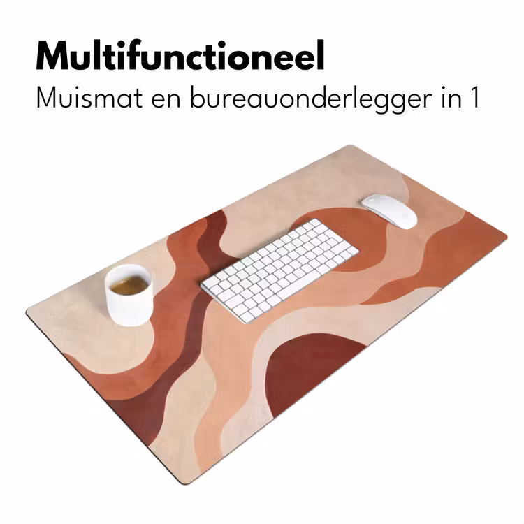 Bureau onderlegger - Abstract - Vormen - Organisch - Aardetinten - Modern — 7