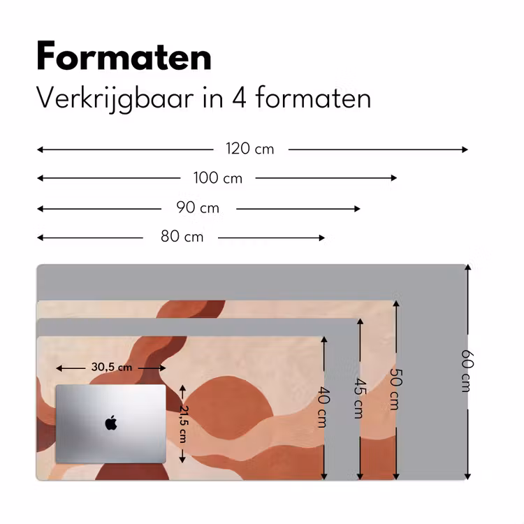 Bureau onderlegger - Abstract - Vormen - Organisch - Aardetinten - Modern — 8