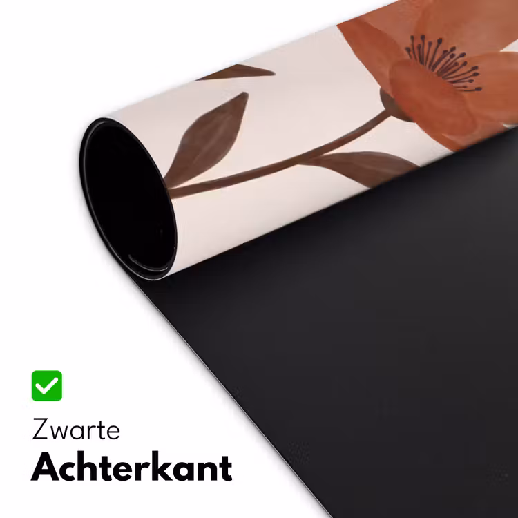 Bureau onderlegger - Bloemen - Abstract - Modern - Bruin - Decoratief — 5