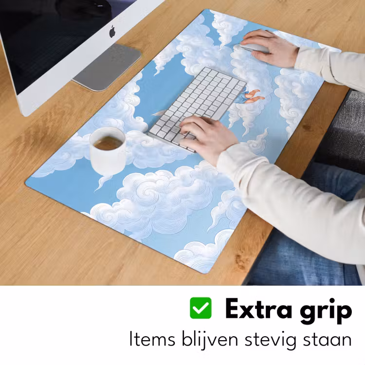 Bureau onderlegger - Engel - Vliegend - Klassiek - Blauw — 6