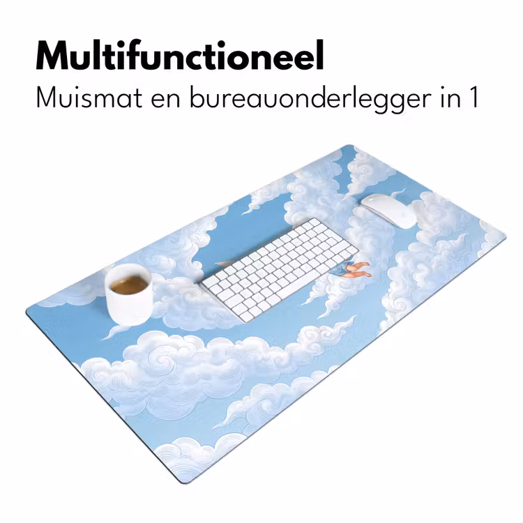 Bureau onderlegger - Engel - Vliegend - Klassiek - Blauw — 7