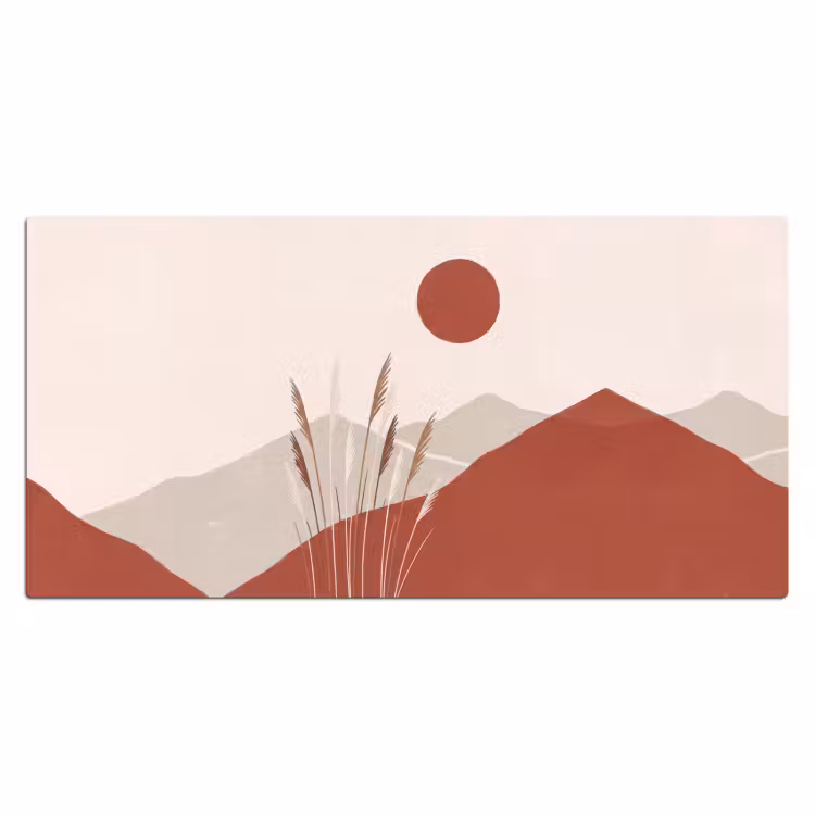 Bureau onderlegger - Gras - Landschap - Natuur - Abstract - Beige — 2
