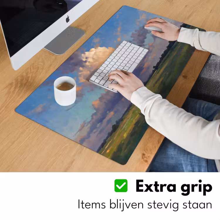 Bureau onderlegger - Lucht - Wolken - Landschap - Modern - Oranje — 6