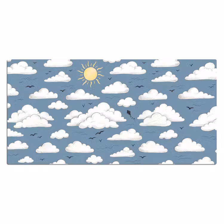 Bureau onderlegger - Lucht - Zon - Wolken - Natuur - Blauw — 2