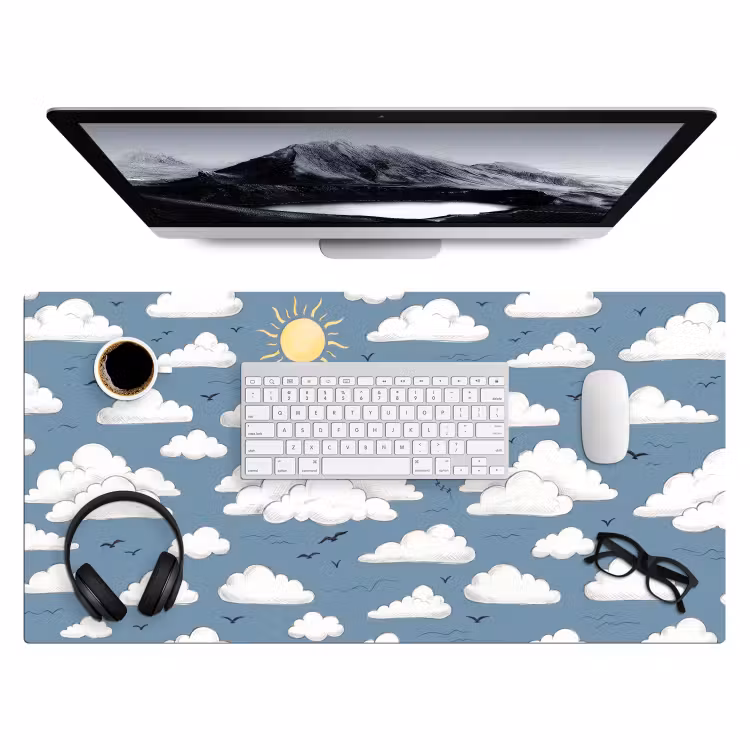 Bureau onderlegger - Lucht - Zon - Wolken - Natuur - Blauw — 4