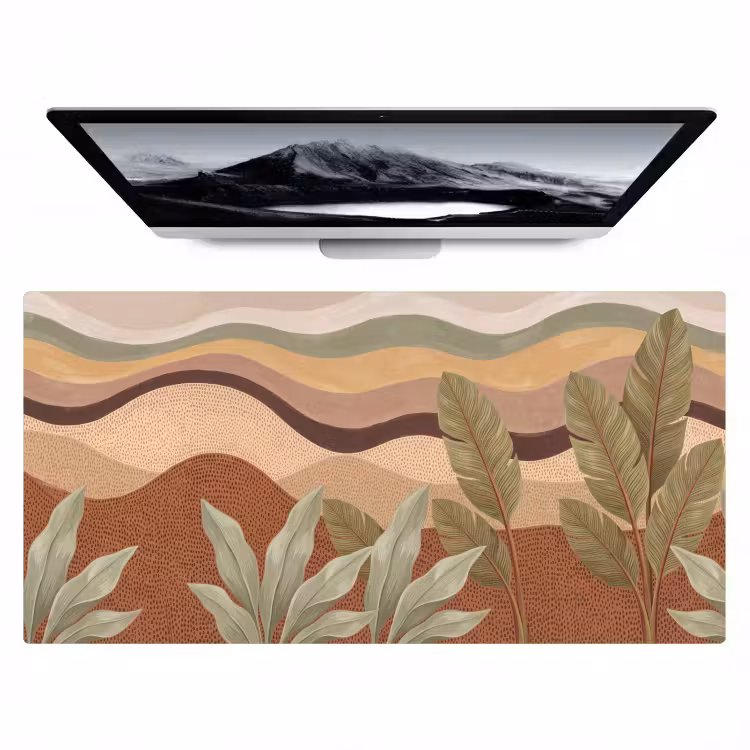 Bureau onderlegger - Natuur - Bladeren - Landschap - Abstract - Aardetinten — 1