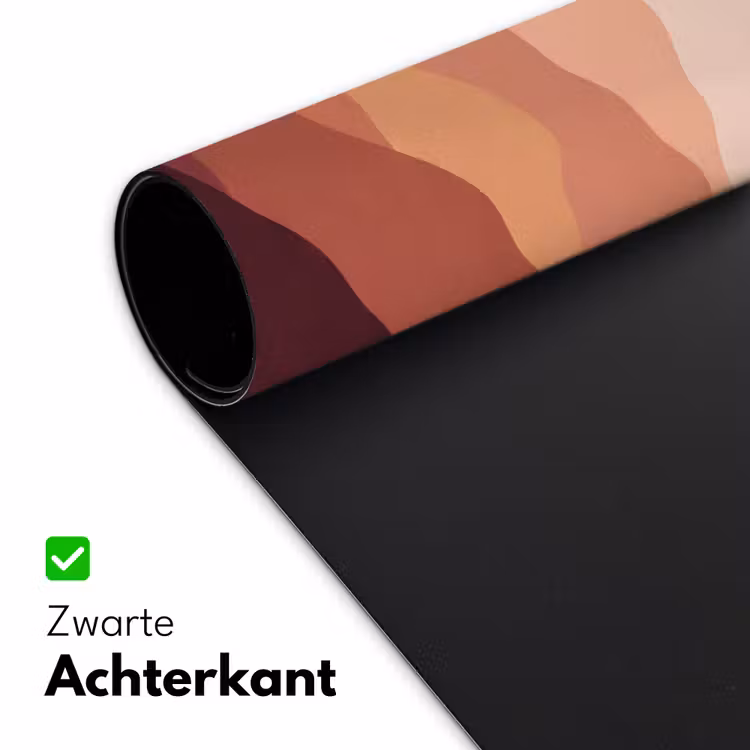 Bureau onderlegger - Natuur - Heuvels - Abstract - Modern - Oranje — 5